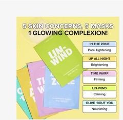 I Dew Care Let’s Do This Sheet 5-Day Sheet Mask Set Face/Neck 0.67oz