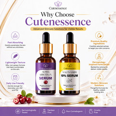 Cutenessence Alpha Arbutin 2% & Niacinamide 10% Serum Duo 1.01 fl oz