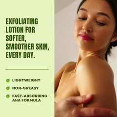 AmLactin Daily Nourish Therapeutic Body Lotion for Dry Skin – No-Scrub Exfoliato