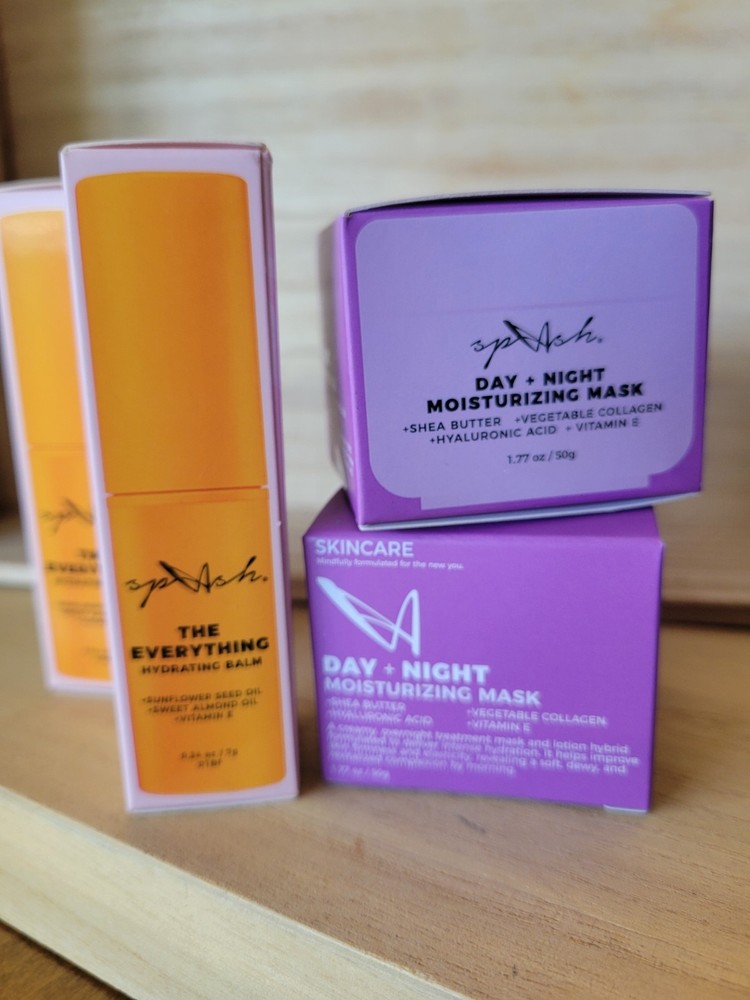 LA Splash SKINCARE Day + Night Moisturizing Face Mask Shea HA Vit E 1.77 oz