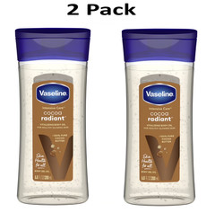 Vaseline Intensive Care Cocoa Radiant Body Gel Oil for Glowing Skin, 6.8 oz 2pk