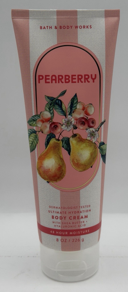 Bath & Body Works Pearberry Body Cream Full Size 8oz Ultimate Hydration