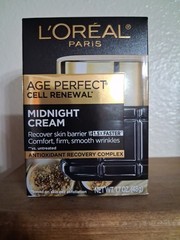 L&rsquo;Oreal Paris Age Perfect Cell Renewal Midnight Cream, Antioxidant 1.7 oz NEW