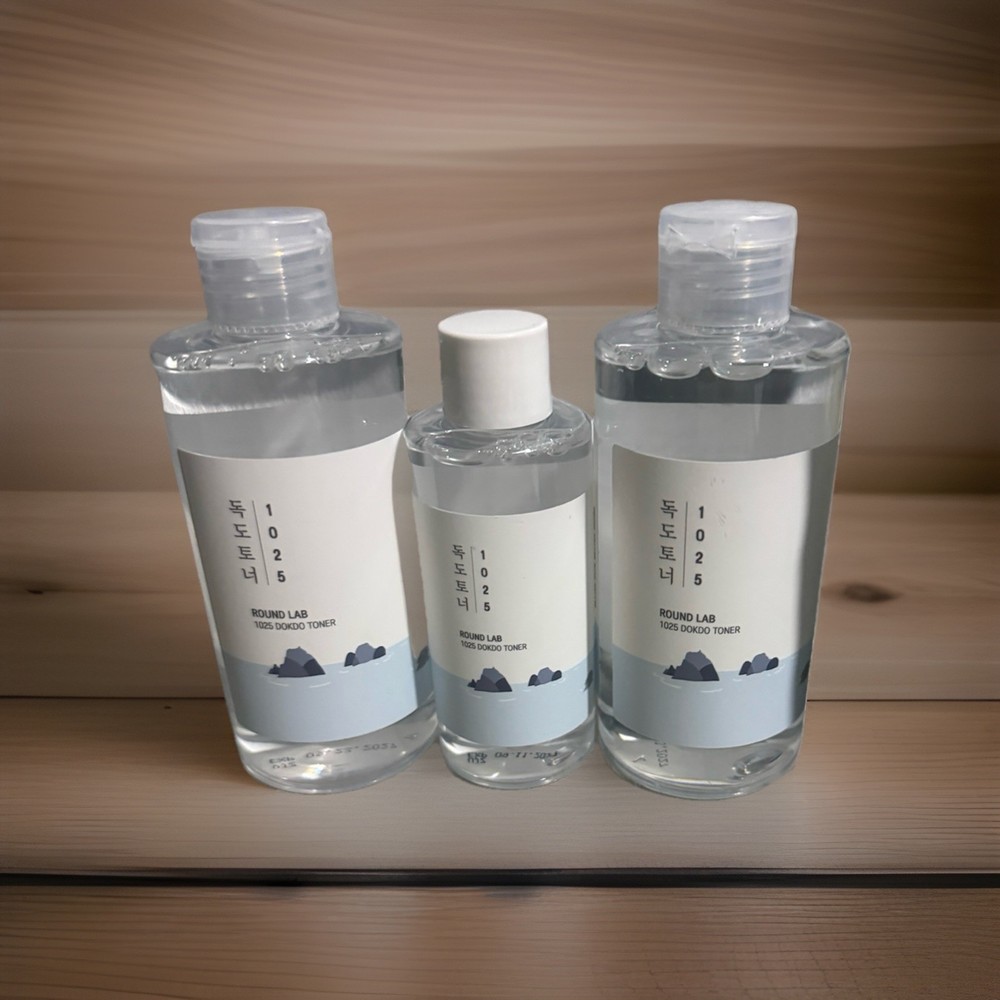 ROUND LAB Gentle Boosting 1025 Dokdo Toner 3 Pack 6.76ozx2 +3.38oz New No Box