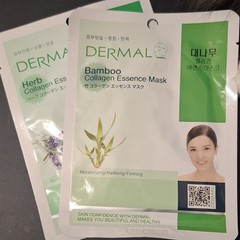 DERMAL Bamboo Collagen Essence Mask Sheet Moisturizing Firming Face