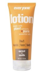 Everyone for Everybody Lotion 3 In 1 Hands Face Body Apricot Vanilla 6 Fl Oz
