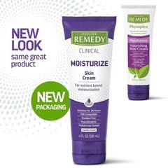 Medline Remedy Clinical Skin Cream, Vanilla Scent (4 fl oz) (Pack Of 3 Tubes)