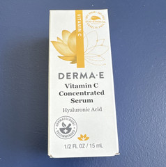 derma e Vitamin C Serum with Hyaluronic Acid for Face/Neck, 0.5 fl oz