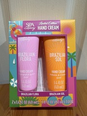 SPA Luxury Limited Edition Hand Cream Brazilian Flora & Brazilian Sol Set ~ New