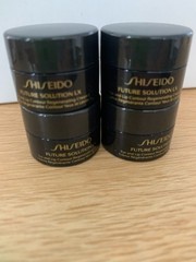 4 x 2.5ml Shiseido Future Solution LX Eye and Lip Contour Regenerating Cream NEW