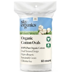 Sky Organics Organic Premium Cotton Large Pads For Makeup Removal Cleansing