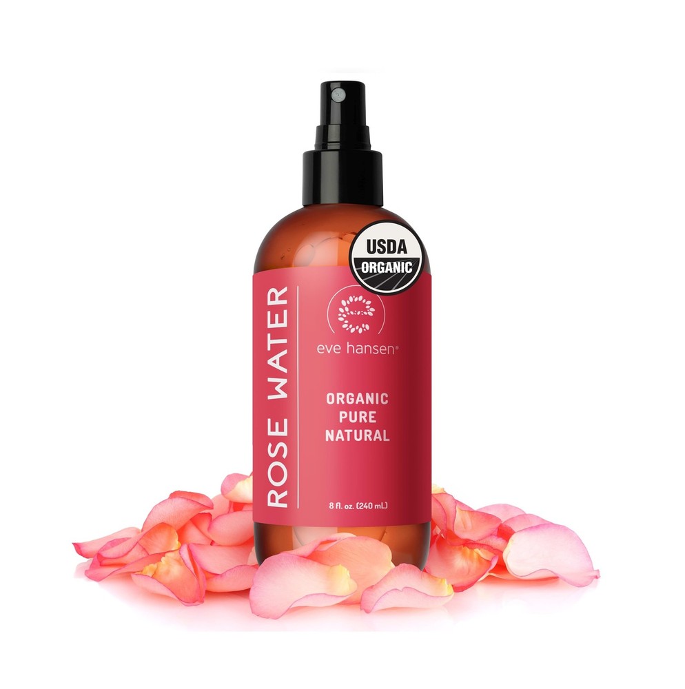 Eve Hansen Organic Rose Water Spray for Face | Huge 8 oz Moroccan Rosewater F…