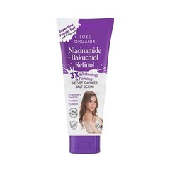 Luxe Organix Niacinamide + Bakuchiol Retinol Velvet Salt Scrub – 320g