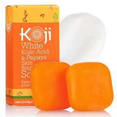 Koji White Kojic Acid & Papaya Skin 5.64 Ounce (Pack of 1), orange