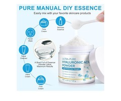 Pure Hyaluronic Acid Serum Powder for Skin & Face, 120G High Molecular Weight An