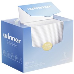 Winner Face Towels, 100% USDA 55 Count (Pack of 1), White-Bigger Size