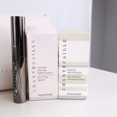 NEW Chantecaille Luxury Skincare Sample Lot 3 Cosmetic Bags 12 Neck Cream
