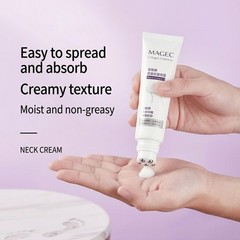 Fullerene Collagen Magec Neck Cream Firming Tightening with Roller