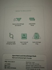 Qure Red Light Therapy Neck Décolletage LED Device Mask