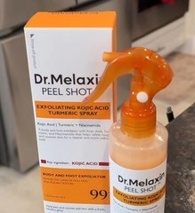 Dr.Melaxin Peel Shot Kojic Acid Turmeric Body & Foot Exfoliator Spray 6.76