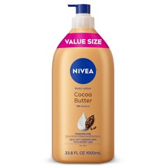 NIVEA Cocoa Butter Body Lotion for Dry Skin with 33.8 Fl Oz (Pack of 1), N/A