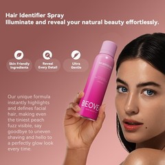 Hair Identifier Spray for Face Shaving – Gentle 4 Fl Oz (Pack of 1), Pink