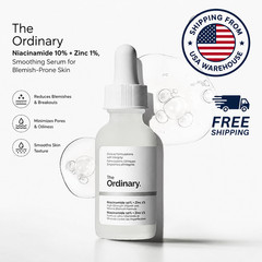 The Ordinary Niacinamide 10% Zinc 1% Serum Acne Oil Control Skin Care