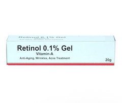 Retinol 0.1% Vitamin A Gel for Face Acne Blemishes Wrinkles 20g