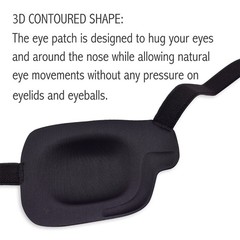 Versatile 3D Eye Patch Right Eye Pack of 2 Natural Material Perfect for Eye Care