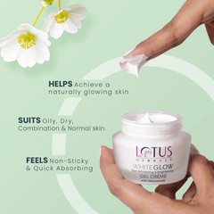Lotus Herbals WhiteGlow Skin Whitening And Brightening Gel, Face Cream 40gm_