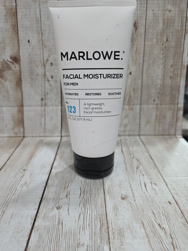 MARLOWE. No. 123 Facial Moisturizer 6 oz, Daily Face Lotion with Aloe Vera & Gre