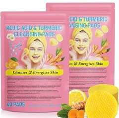 Aliver Kojic Acid & Turmeric Cleansing Pads Turmeric 80 Count