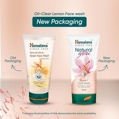 Pack of 2 Himalaya Natural Glow Kesar Face Wash 100ml Each for Radiant Skin