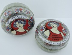 Perfumeria Gal Set of 2 Strawberry Lip Balm Tin 0.53oz Made in Spain New & Seal