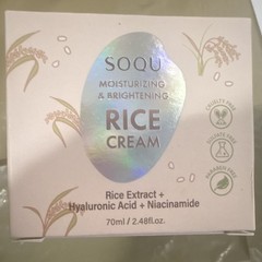 SOQU Rice Cream Face Moisturizer Brightening 70ml