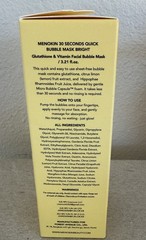 MENOKIN 30Seconds Quick Bubble Mask NIACINAMIDE Instant GLASS SKIN Bright Korea