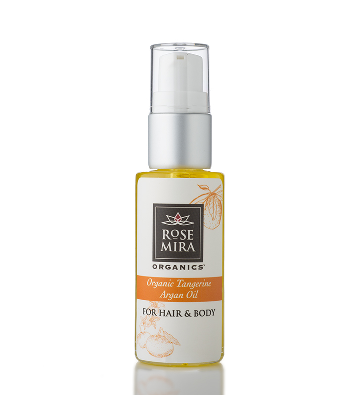 New Rosemira 100% Organic Pure Fair-Trade Argan Oil for Hair Face Body Tangerine