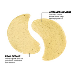 Vitamasques Hydrogel Eye Pads – Infused with Real Petals, under Eye Mask, Birthd
