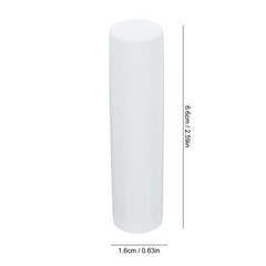 50Pcs Lip Balm Tube with Caps White Empty PP Container Easy Use Push Wheel