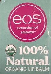 eos Organic Lip Balm SPF 15 Water-Resistant Balm, Pineapple/Coconut