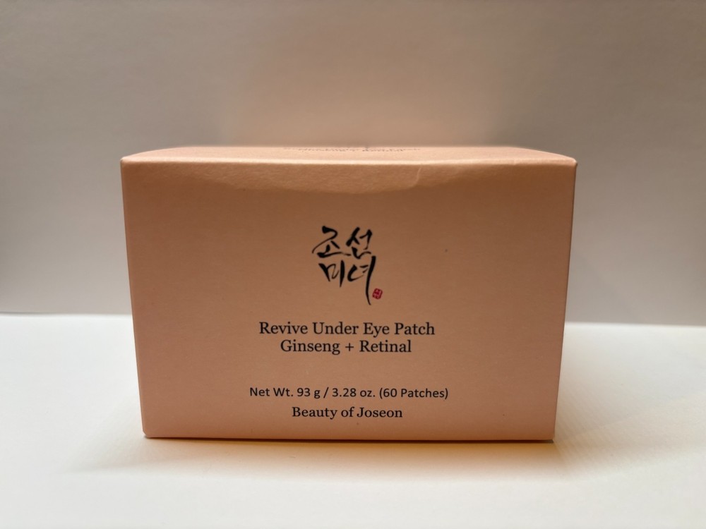 Beauty of Joseon Revive Under Eye Patch 60 Patches 90 g/3.23 oz Full Size NIB