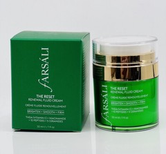 Farsali THE RESET Renewal Fluid Cream VitC Airless Jar 12 PAO Valued Over $150