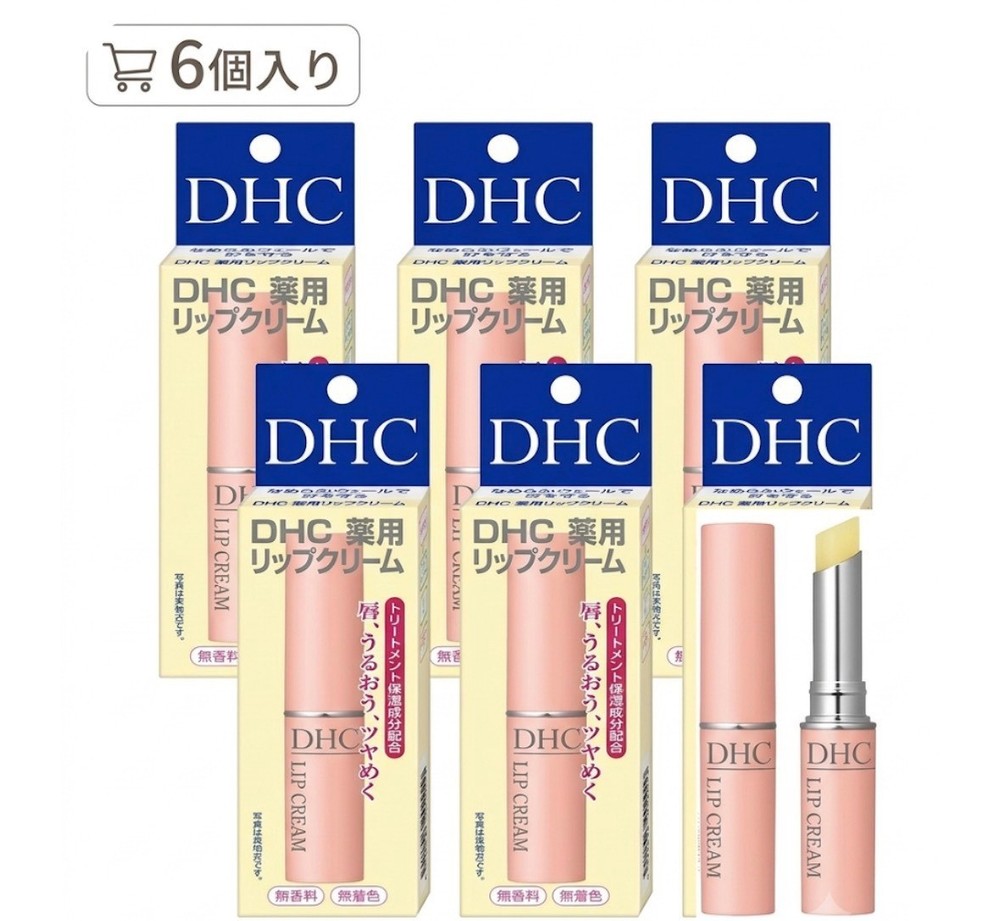 DHC Medicated Lip Cream 6 Pcs 日本 DHC 藥用純橄欖護唇膏 6支裝