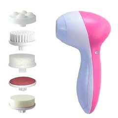 5-in-1 Electric Facial Cleansing Brush Waterproof Spin Face Exfoliator Massager