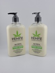 HEMPZ Age Defying PEPTIDES + CAFFEINE Herbal Body Moisturizer 17 fl oz (2 PACK)