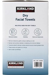 Kirkland Signature Daily Dry Facial Towels, 200-Count � Extra Soft Disposable
