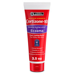 4 Pack Maximum Strength Intensive Healing Lotion for Eczema, 1% Hydrocortisone,