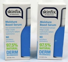 Lot of 2 Skinfix Moisture Boost Serum 1 fl oz Red Seaweed Extract! RADIANT SKIN!
