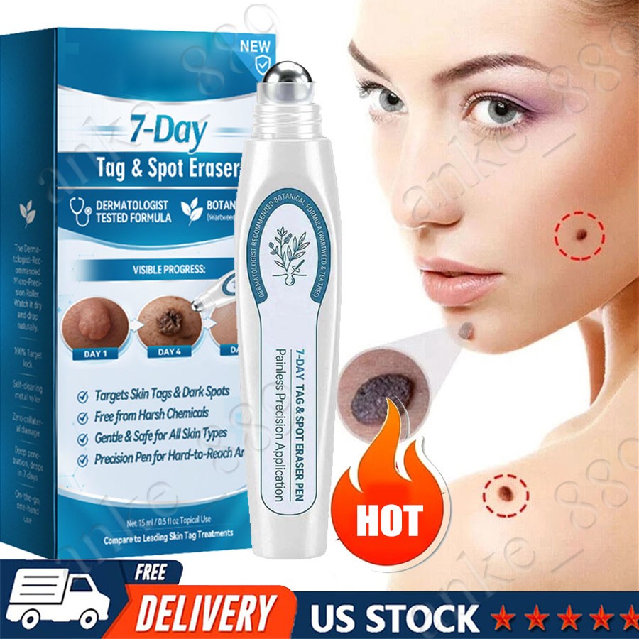 Tag & Spot Eraser Mole Skin Tags Removal Tool Eraser Pen Painless Long-Lasting🔥