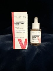 VOLITION Strawberry-C Brightening Serum Vitamin C + Hyaluronic Acid 1 oz NEW Box